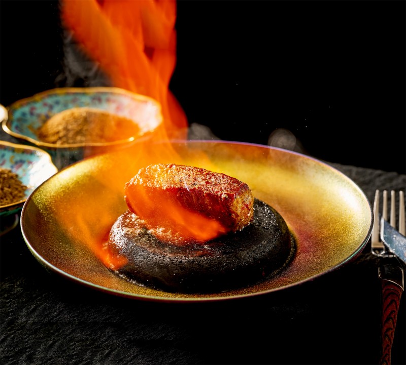 Fruit wood roasted beef steak