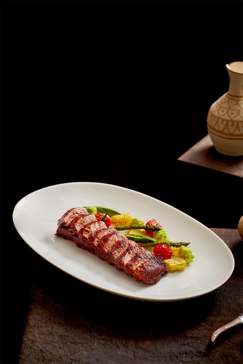 Charcoal grilled Angus beef ribs