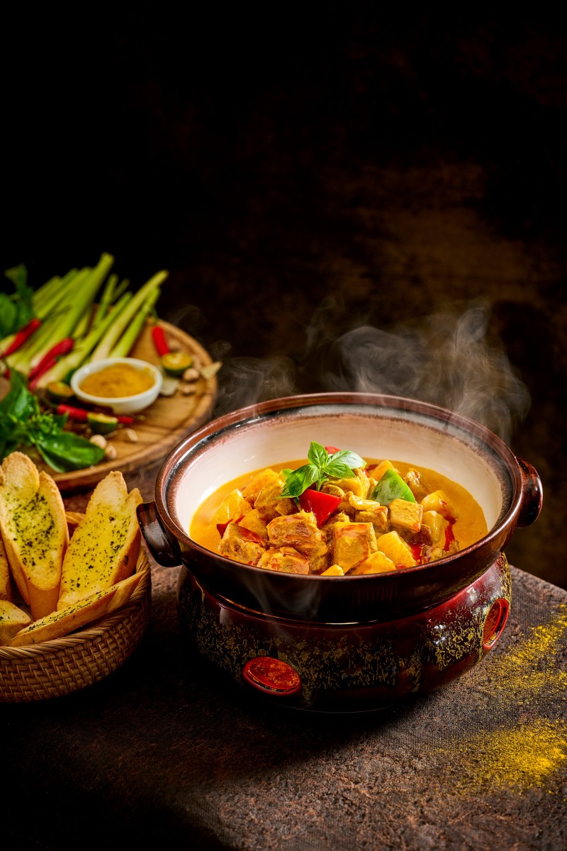 Malay curry braised beef brisket