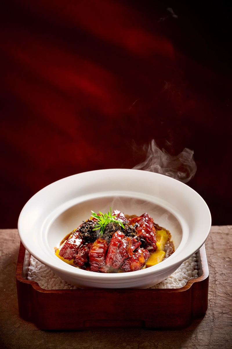 Braised Pork Ribs with Meigan cai