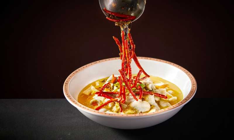 Boiled Fish with pickled Chinese cabbage