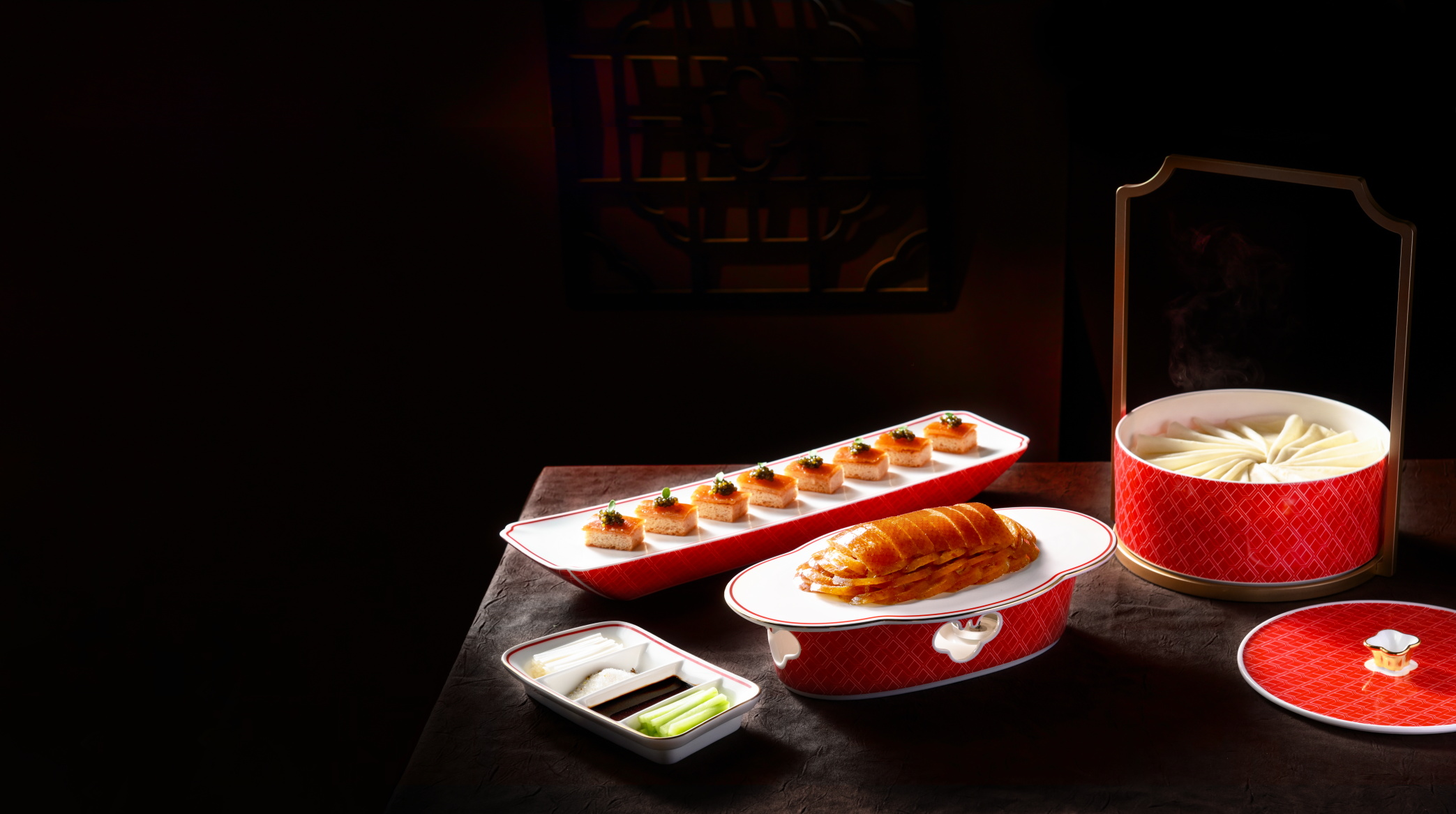 Signature Crispy Roast Duck with Fish Seed Sauce